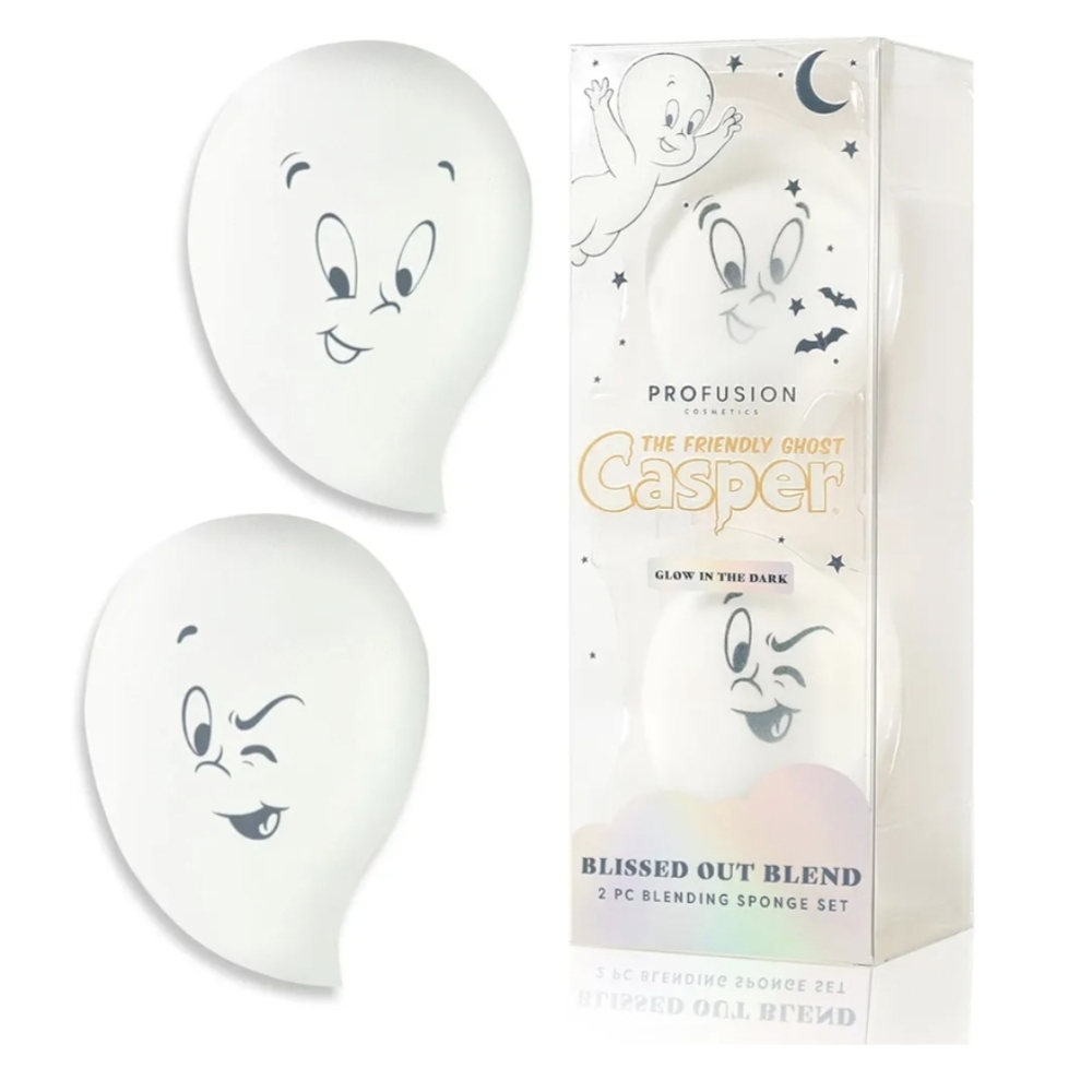 Casper the Friendly Ghost Glow in the Dark 2pc Beauty Blender Makeup Sponge Set